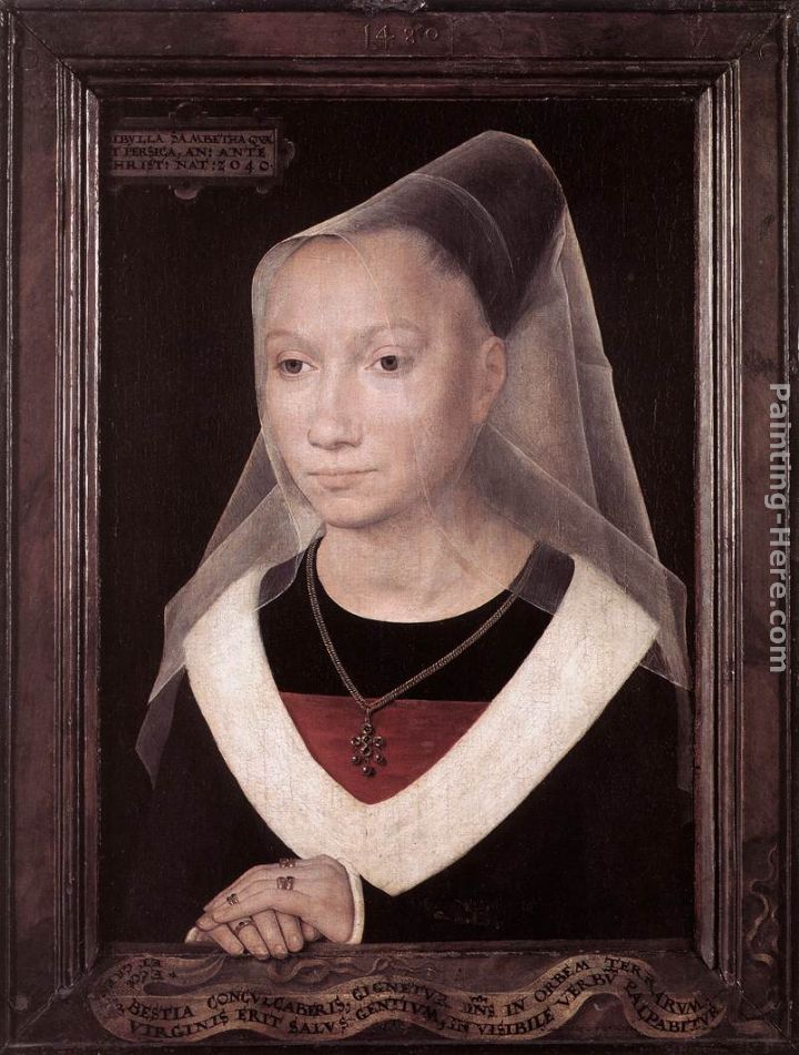 Portrait of a Young Woman painting - Hans Memling Portrait of a Young Woman art painting